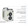водяное охлаждение лазерного излучателя чиллером S&A CW-5200